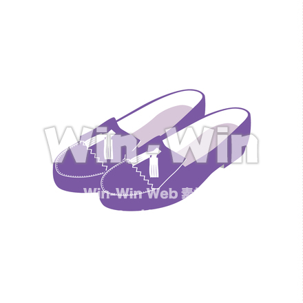 学生靴のシルエット素材 W-026417