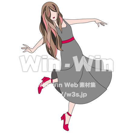女の子のCG・イラスト素材 W-027976