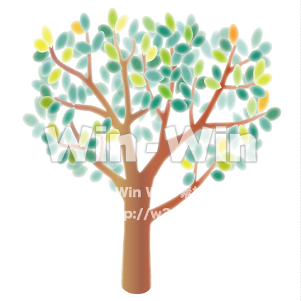 紅葉する木のCG・イラスト素材 W-026057