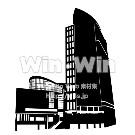 ミューザ川崎のシルエット素材 W-026764
