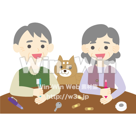 セルフケアマッサージのCG・イラスト素材 W-027260