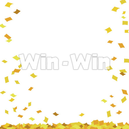 金色の紙吹雪のCG・イラスト素材 W-027910