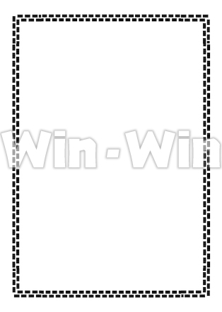 パターンブラシ_レンガのシルエット素材 W-027402