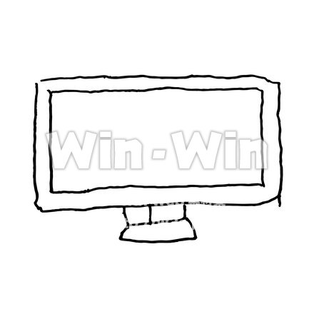 フレーム（ディスプレイ）のシルエット素材 W-026006