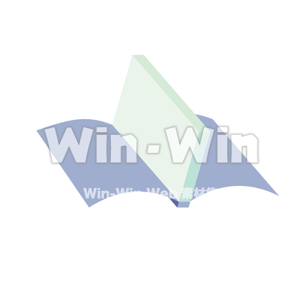 見開きの本のCG・イラスト素材 W-027812