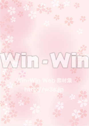 桜の背景のCG・イラスト素材 W-026622