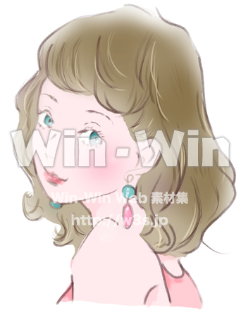 女の子のCG・イラスト素材 W-026877