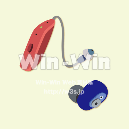 補聴器のCG・イラスト素材 W-027831