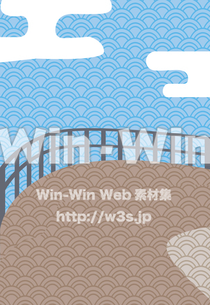 空と曲がり角の背景のCG・イラスト素材 W-027486