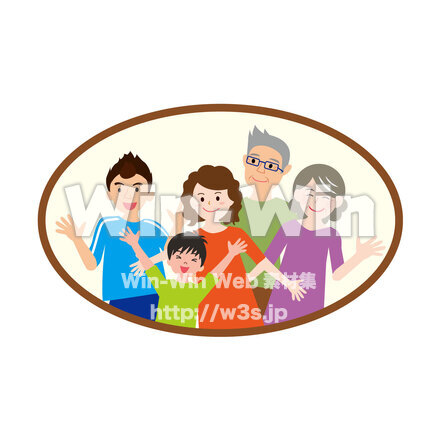 家族のCG・イラスト素材 W-027049