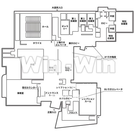 フロアマップ_1FのCG・イラスト素材 W-026471