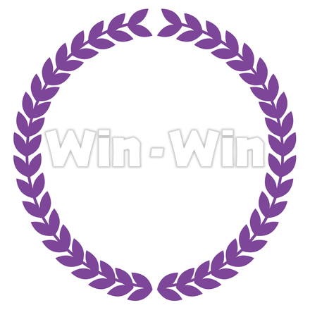 草飾り（輪）のCG・イラスト素材 W-026201