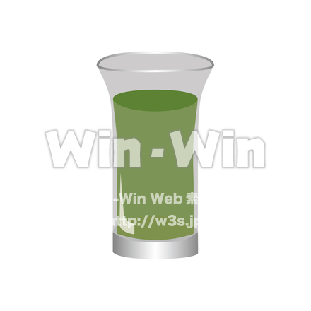 青汁のCG・イラスト素材 W-026960