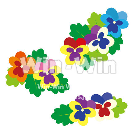 パンジーのCG・イラスト素材 W-026584