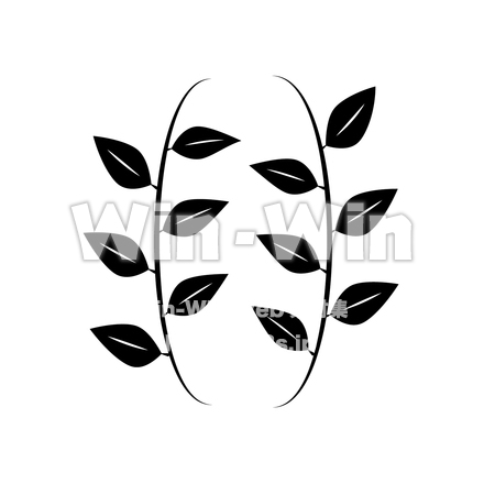 植物のシルエット素材 W-027670