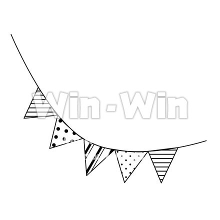 フラッグガーランドのCG・イラスト素材 W-027275