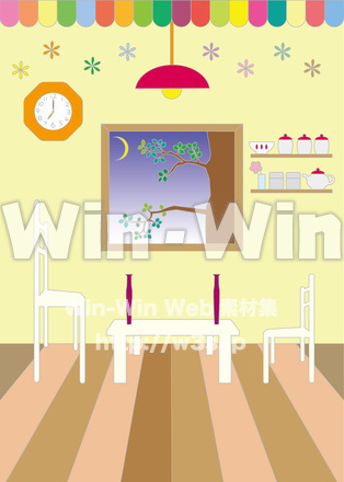 つるのお部屋のCG・イラスト素材 W-027877