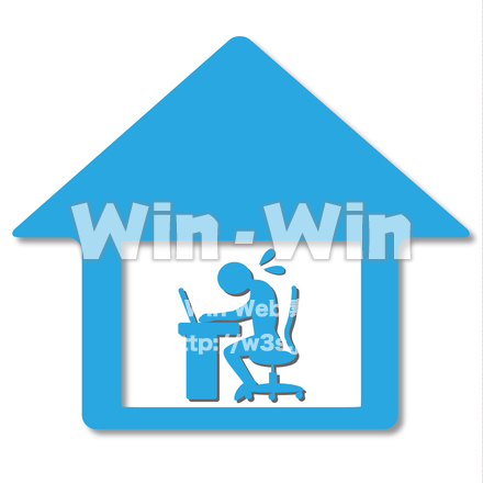 テレワークのCG・イラスト素材 W-026996