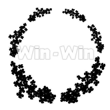 金木犀のシルエット素材 W-026169