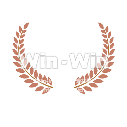 月桂冠の葉のイラストのCG・イラスト素材 W-026607