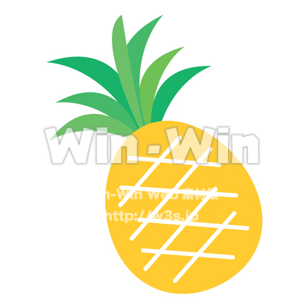 パイナップルのイラストのCG・イラスト素材 W-026328