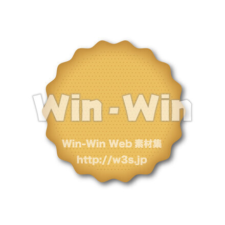 ビスケットアイコンのCG・イラスト素材 W-027773