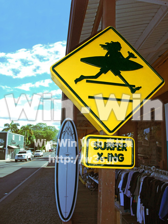 ハワイの看板の写真素材 W-027711