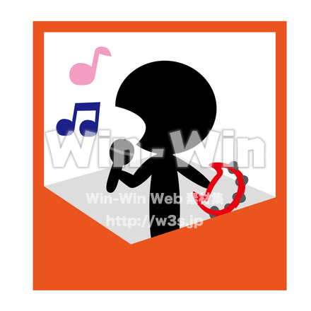 カラオケ__カラーのCG・イラスト素材 W-026982