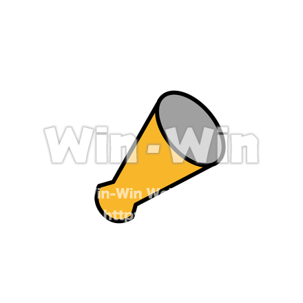 メガホンのCG・イラスト素材 W-026054