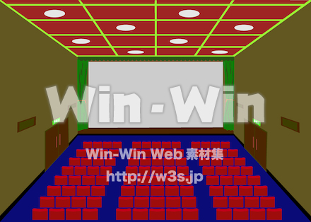映画館のCG・イラスト素材 W-027398