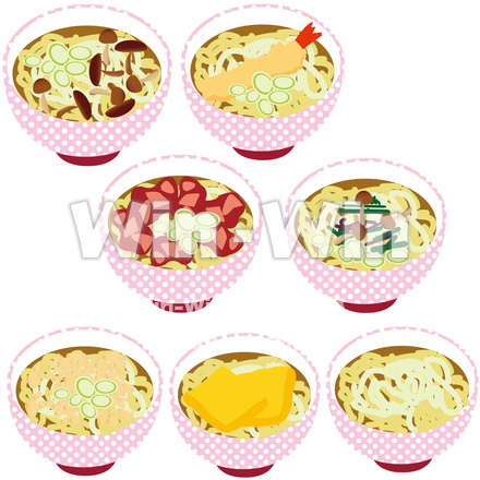 うどんのCG・イラスト素材 W-026628