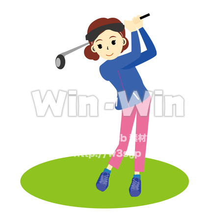 ゴルフのCG・イラスト素材 W-026762