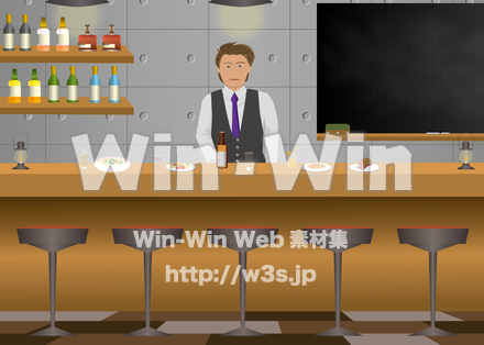 BAR（A４背景）のCG・イラスト素材 W-027496