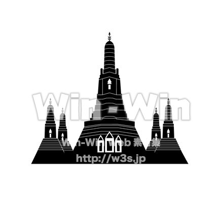 ワットアルンのシルエット素材 W-026467
