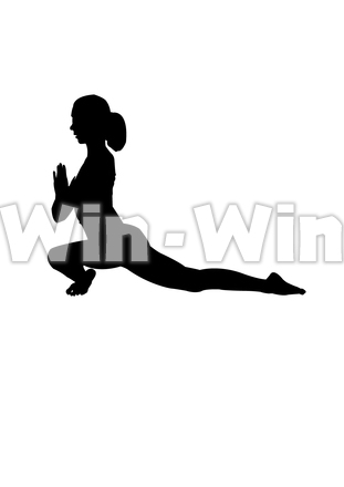 ハトのポーズのシルエット素材 W-026086