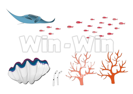 海の生き物のCG・イラスト素材 W-027836