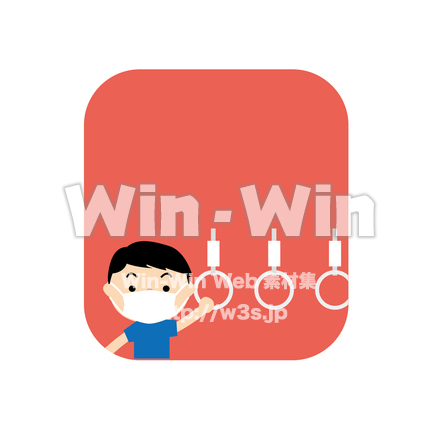 電車の中のCG・イラスト素材 W-027290