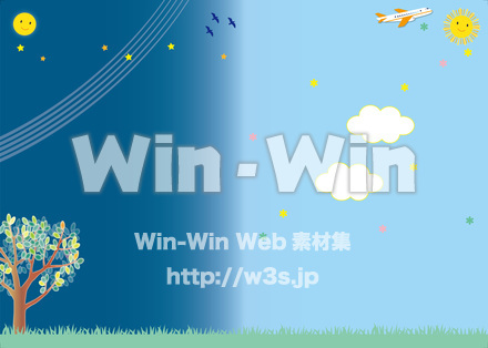 昼も夜も見守られてるのCG・イラスト素材 W-026058