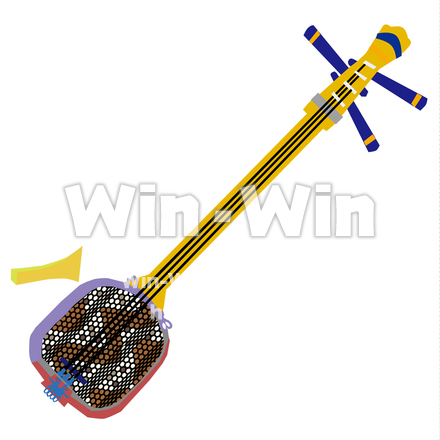 楽器 三線のCG・イラスト素材 W-026858