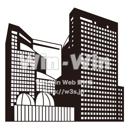 ソリッドスクエアのシルエット素材 W-026936