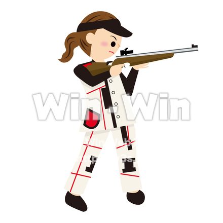 オリンピック種目（射撃）のCG・イラスト素材 W-029689
