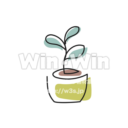 観葉植物のCG・イラスト素材 W-028883