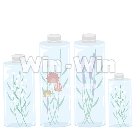 ハーバリウムイラストのCG・イラスト素材 W-029511