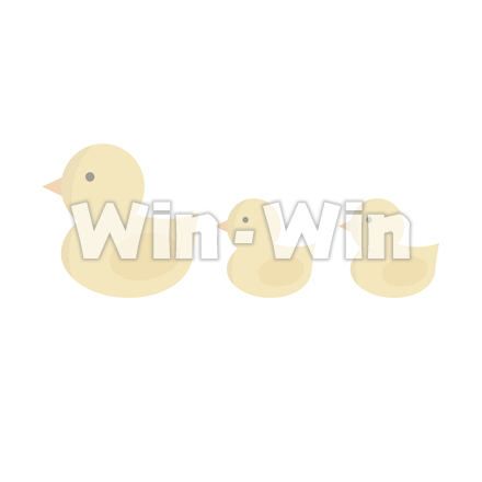 アヒルのおもちゃのCG・イラスト素材 W-029943