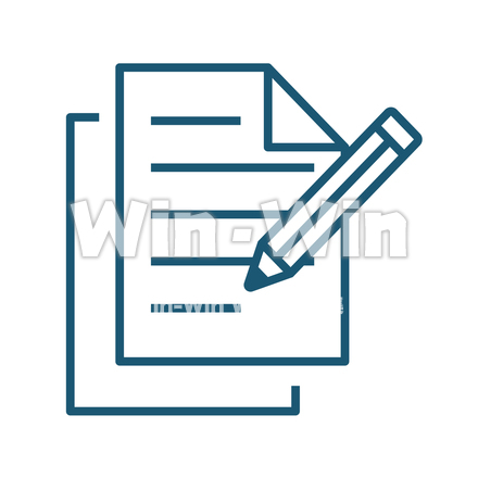 ピクトグラム_筆記のCG・イラスト素材 W-028633