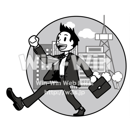 はつらつ(元気に仕事)のCG・イラスト素材 W-029553