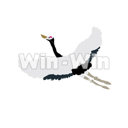 鶴のCG・イラスト素材 W-028080