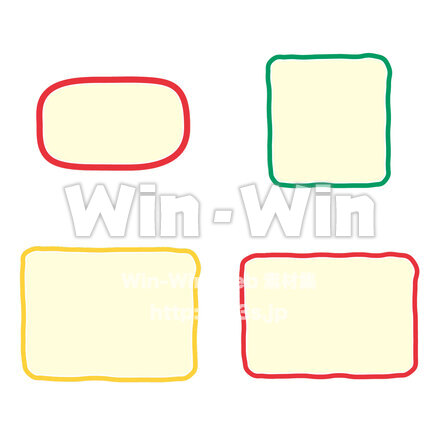 フレーム枠のCG・イラスト素材 W-029384