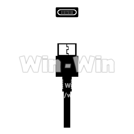 コネクターのシルエット素材 W-028356