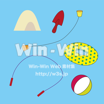 夏遊びのCG・イラスト素材 W-029930